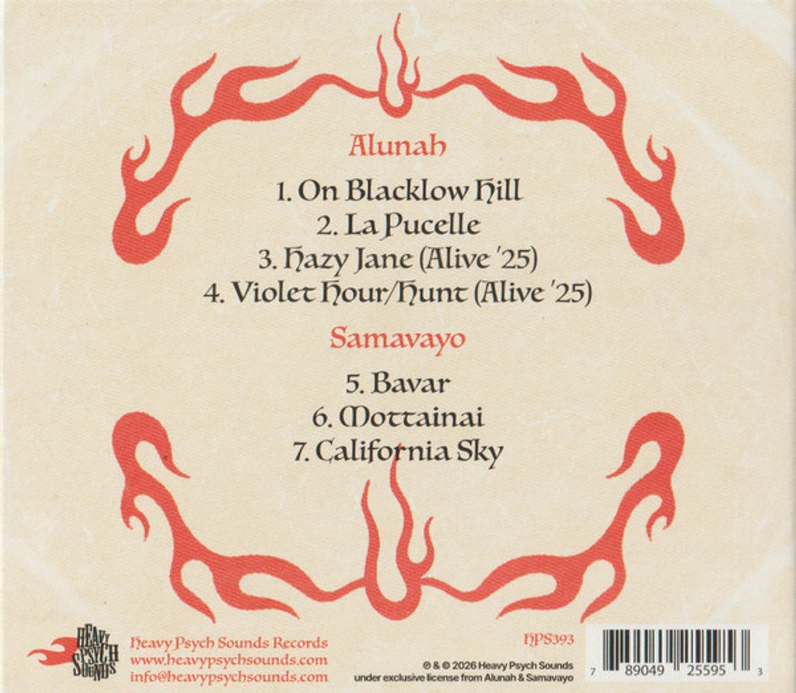 Back Cover: Alunah & Samavayo – Embers of Belief CD | Relix