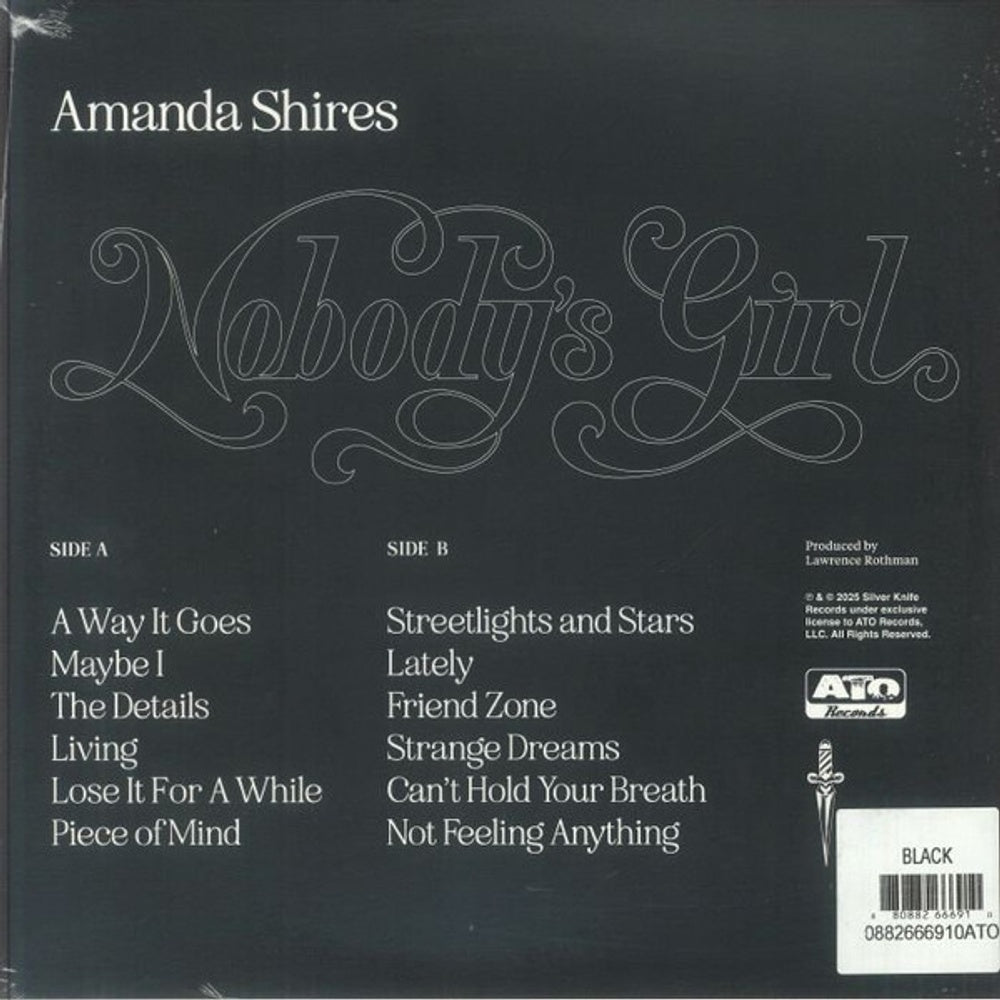 Back Cover: Amanda Shires – Nobody's Girl Vinyl LP | Relix