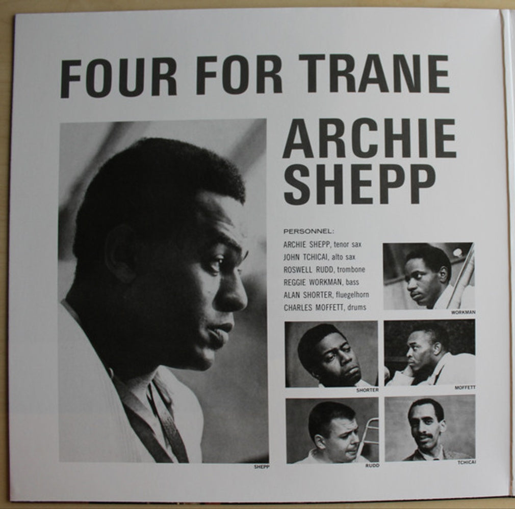 Back Cover: Archie Shepp – Four For Trane (Verve Vault Series, 180 Gram LP Vinyl) Vinyl LP | Relix