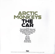 Back Cover: Arctic Monkeys – The Car (LP Vinyl) Vinyl LP | Relix