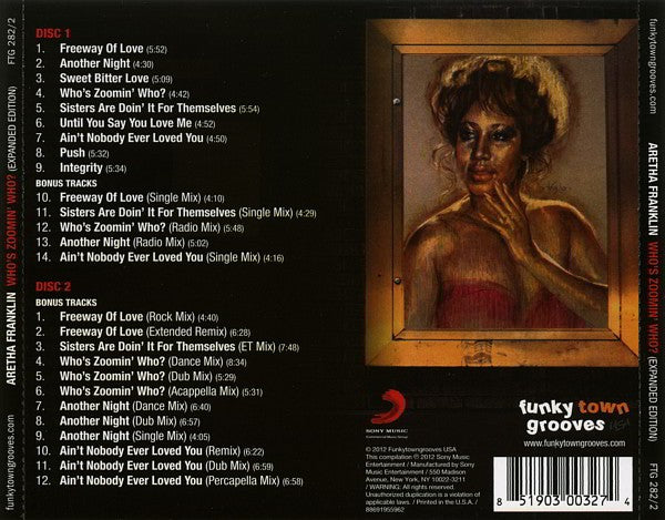 Back Cover: Aretha Franklin – Who's Zoomin' Who CD | Relix