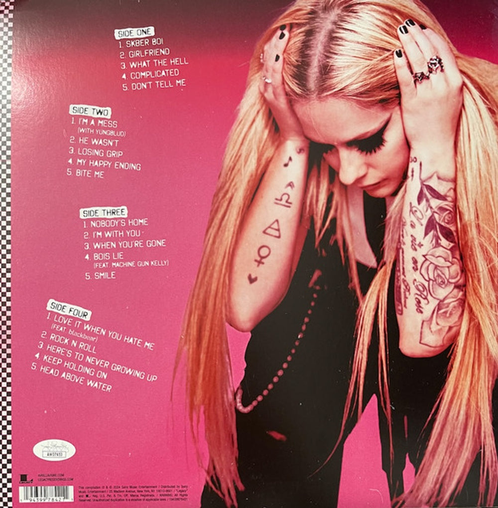 Back Cover: Avril Lavigne – Greatest Hits Vinyl LP | Relix