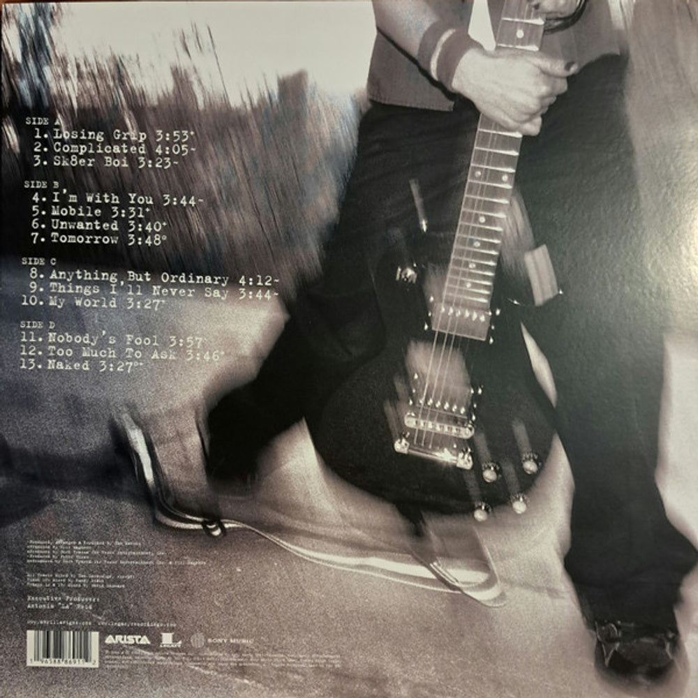 Back Cover: Avril Lavigne – Let Go Vinyl LP | Relix