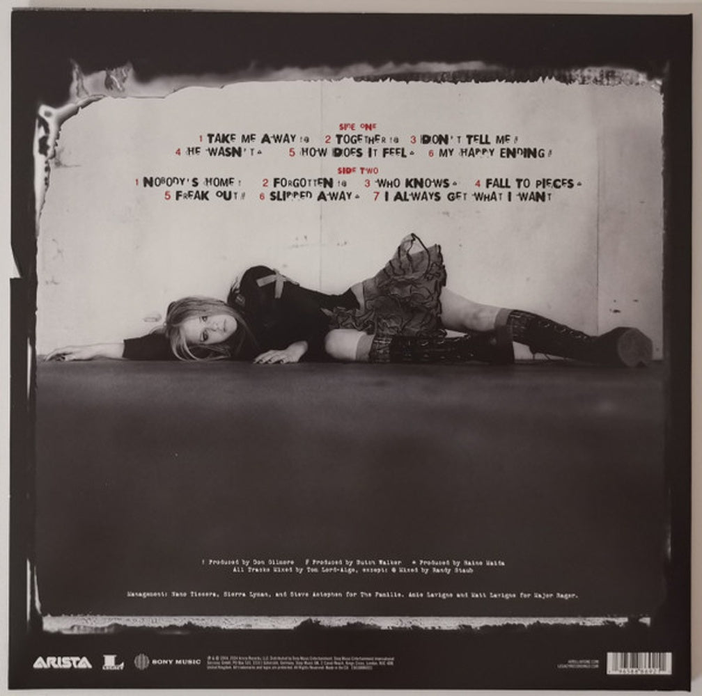 Back Cover: Avril Lavigne – Under My Skin Vinyl LP | Relix