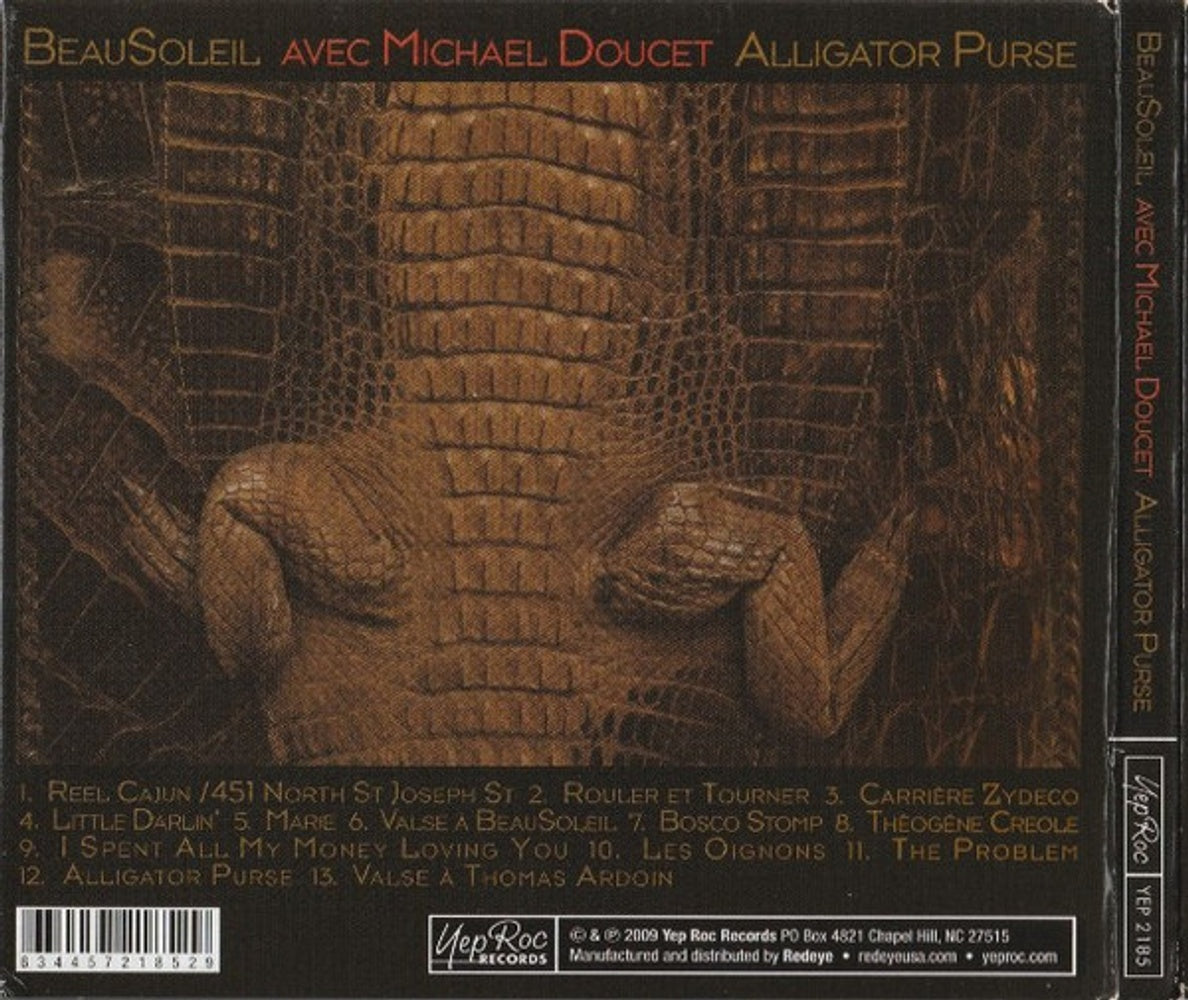 Back Cover: Beausoleil – Alligator Purse CD | Relix