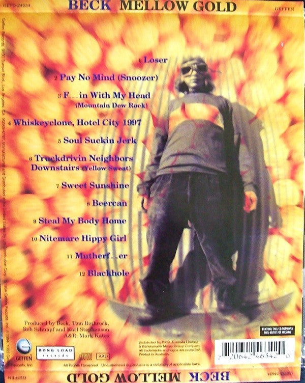 Back Cover: Beck – Mellow Gold CD | Relix