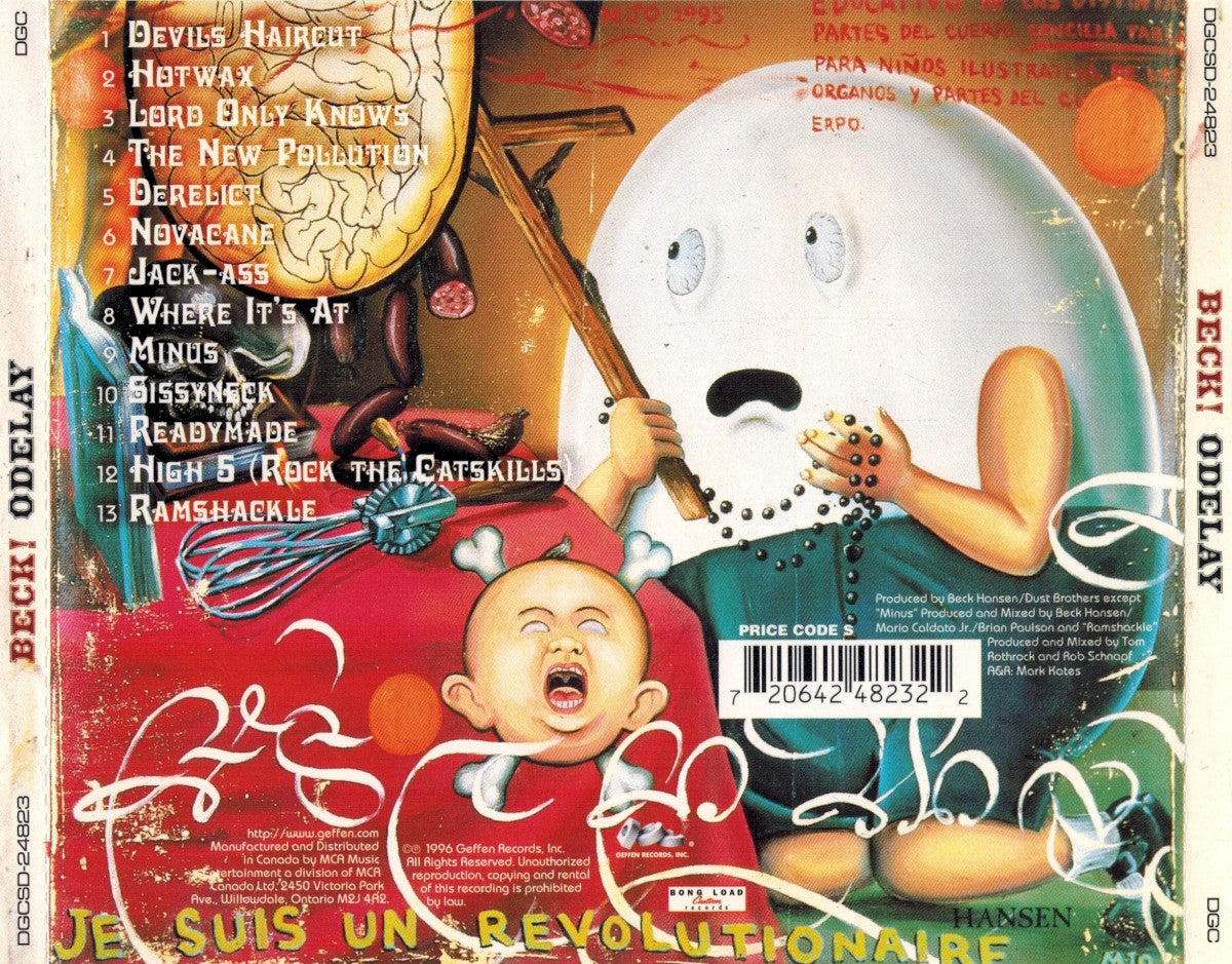 Back Cover: Beck – Odelay CD | Relix