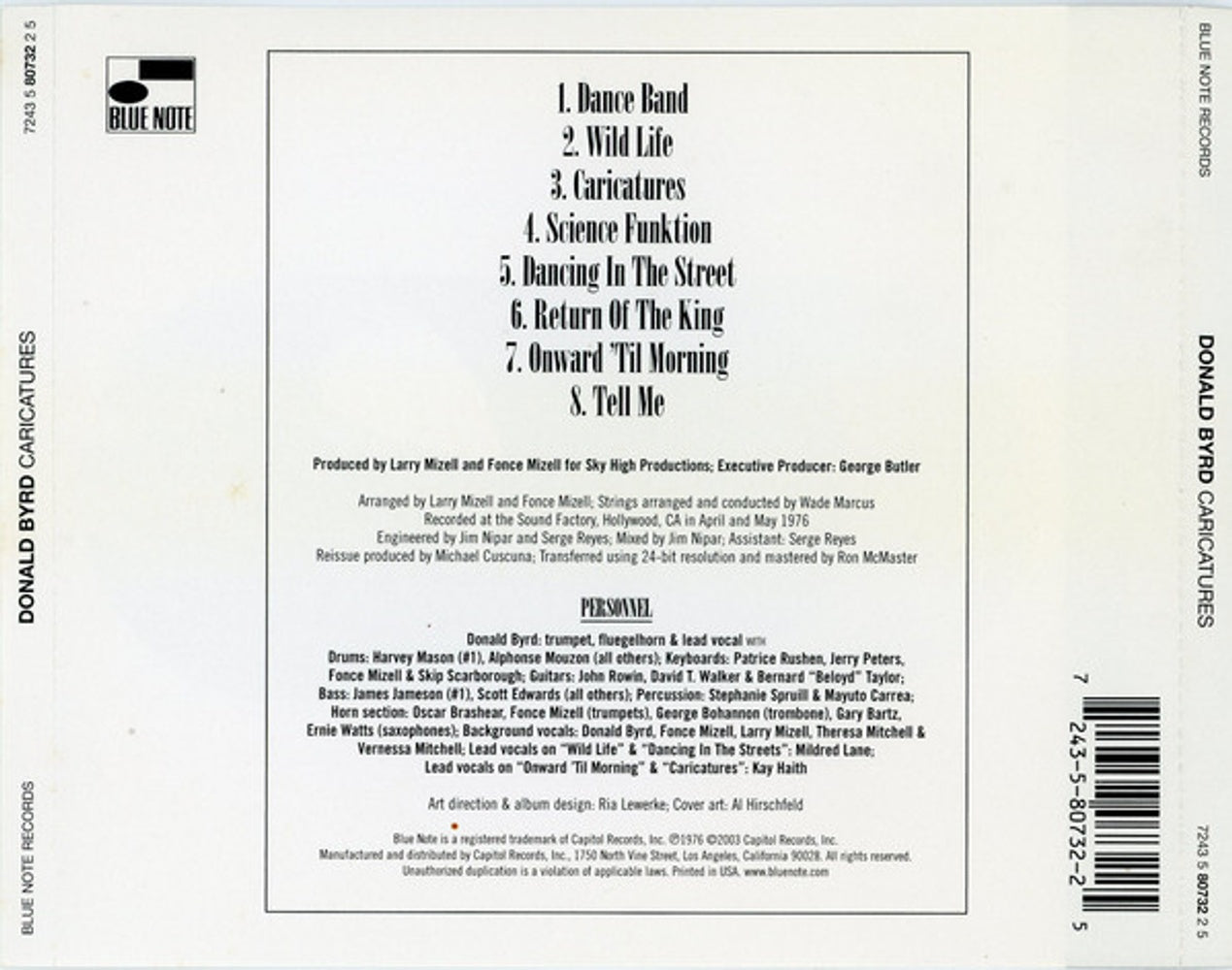 Back Cover: Bemis – Caricatures CD | Relix