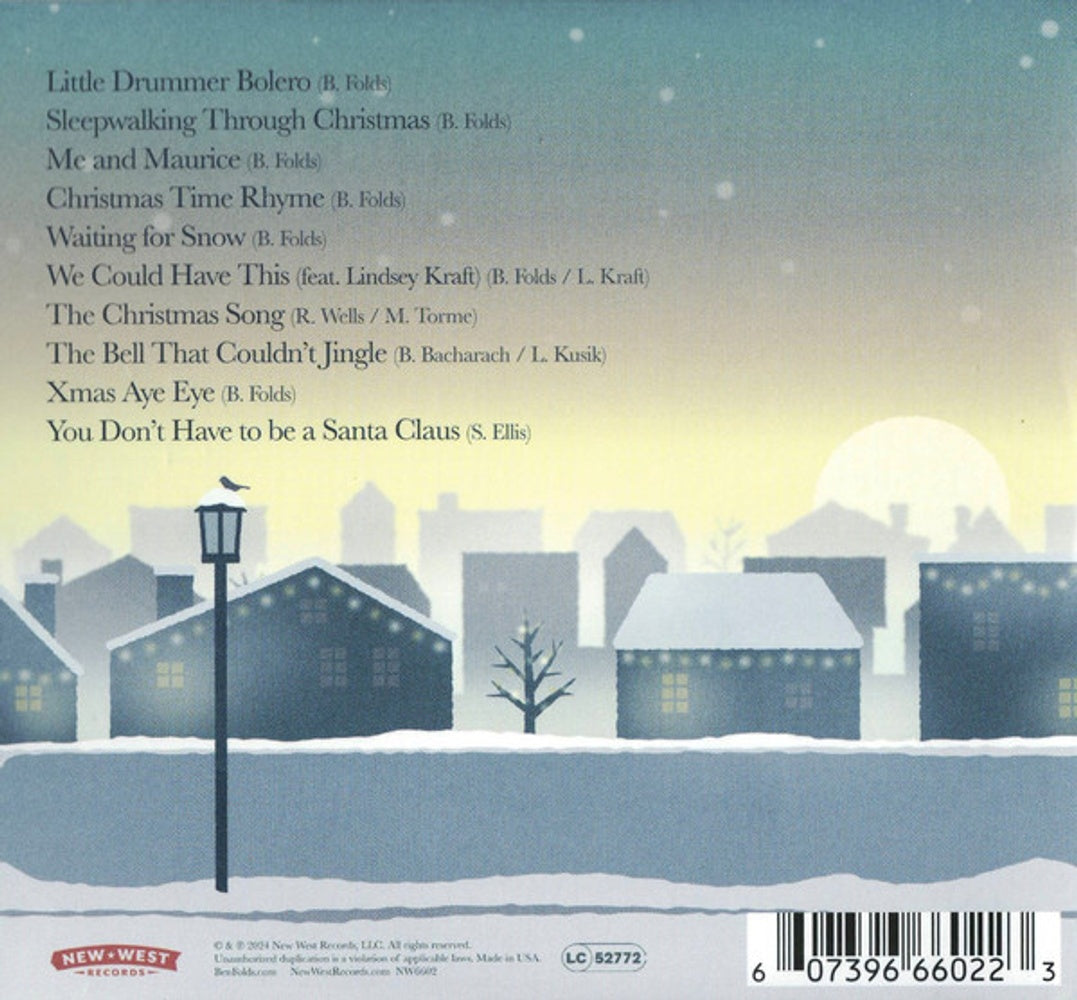 Back Cover: Ben Folds – Sleigher (Autographed CD) CD | Relix