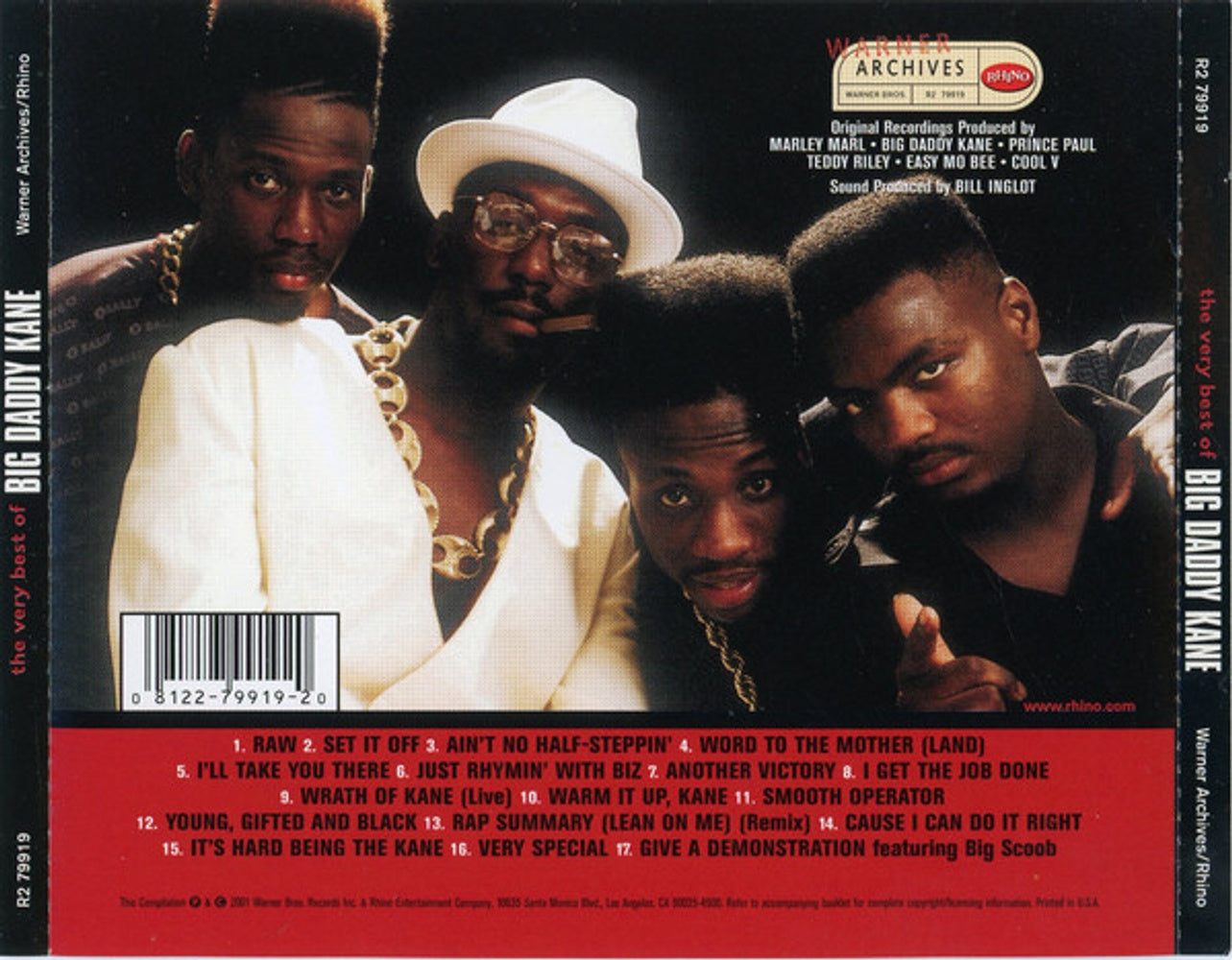 Back Cover: Big Daddy Kane – Very Best Of Big Daddy Kane (Import CD) CD | Relix