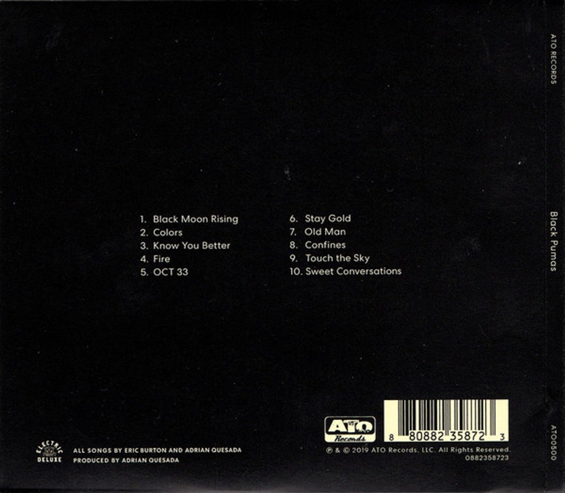 Back Cover: Black Pumas – Black Pumas (2-CD) CD | Relix