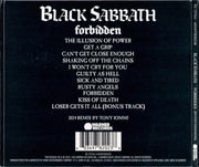 Back Cover: Black Sabbath – Forbidden (2024 Tony Iommi Remix CD) CD | Relix