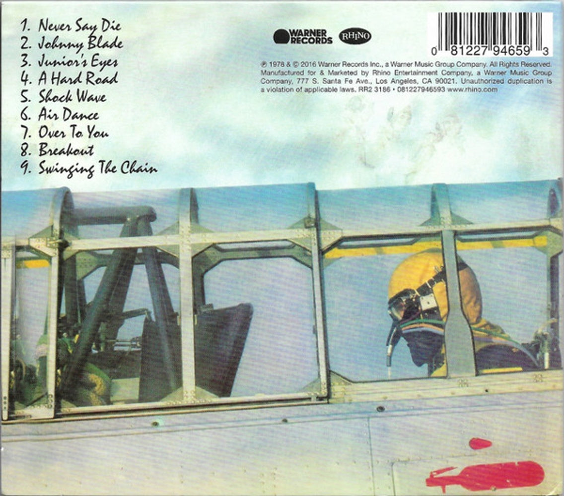 Back Cover: Black Sabbath – Never Say Die! (Remastered CD) CD | Relix