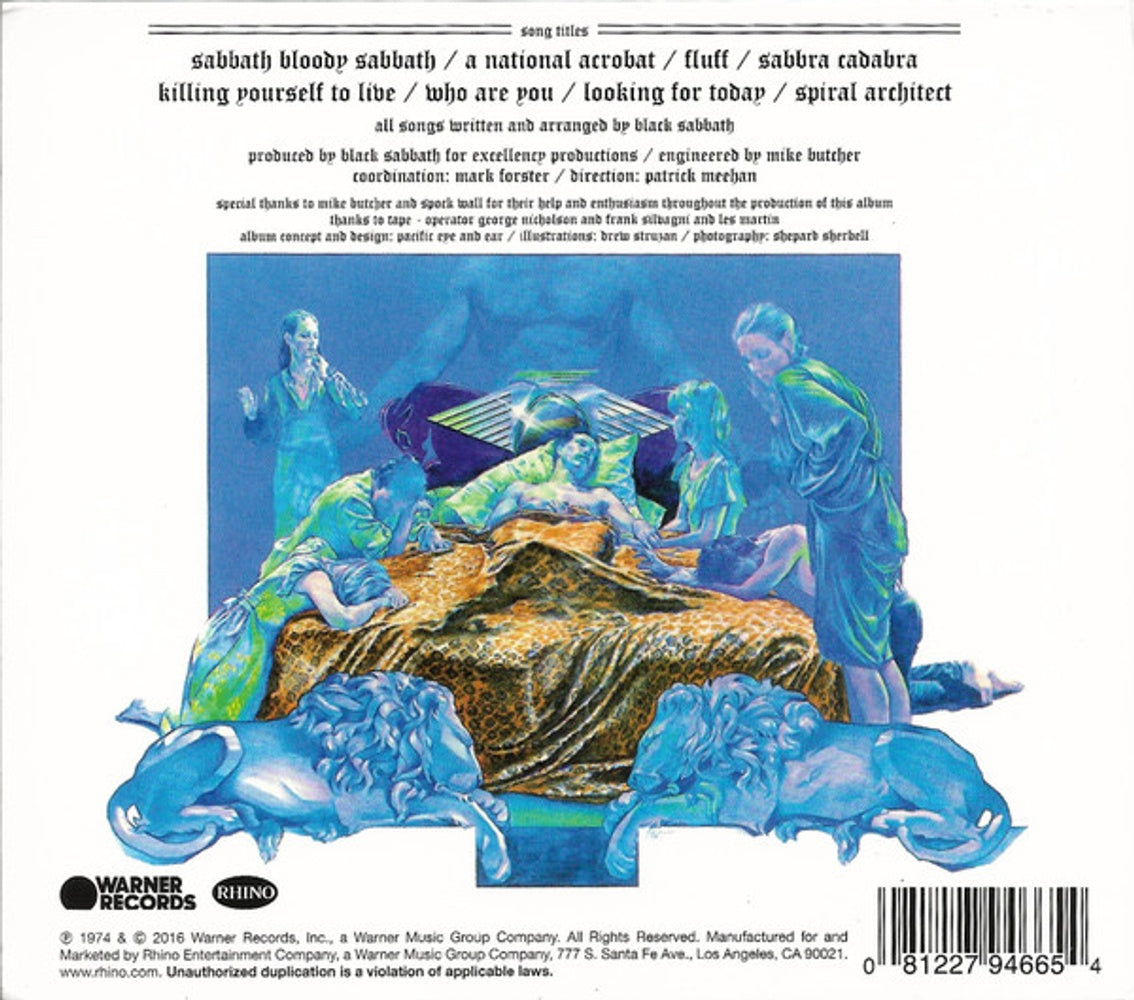 Back Cover: Black Sabbath – Sabbath Bloody Sabbath (Remastered CD) CD | Relix