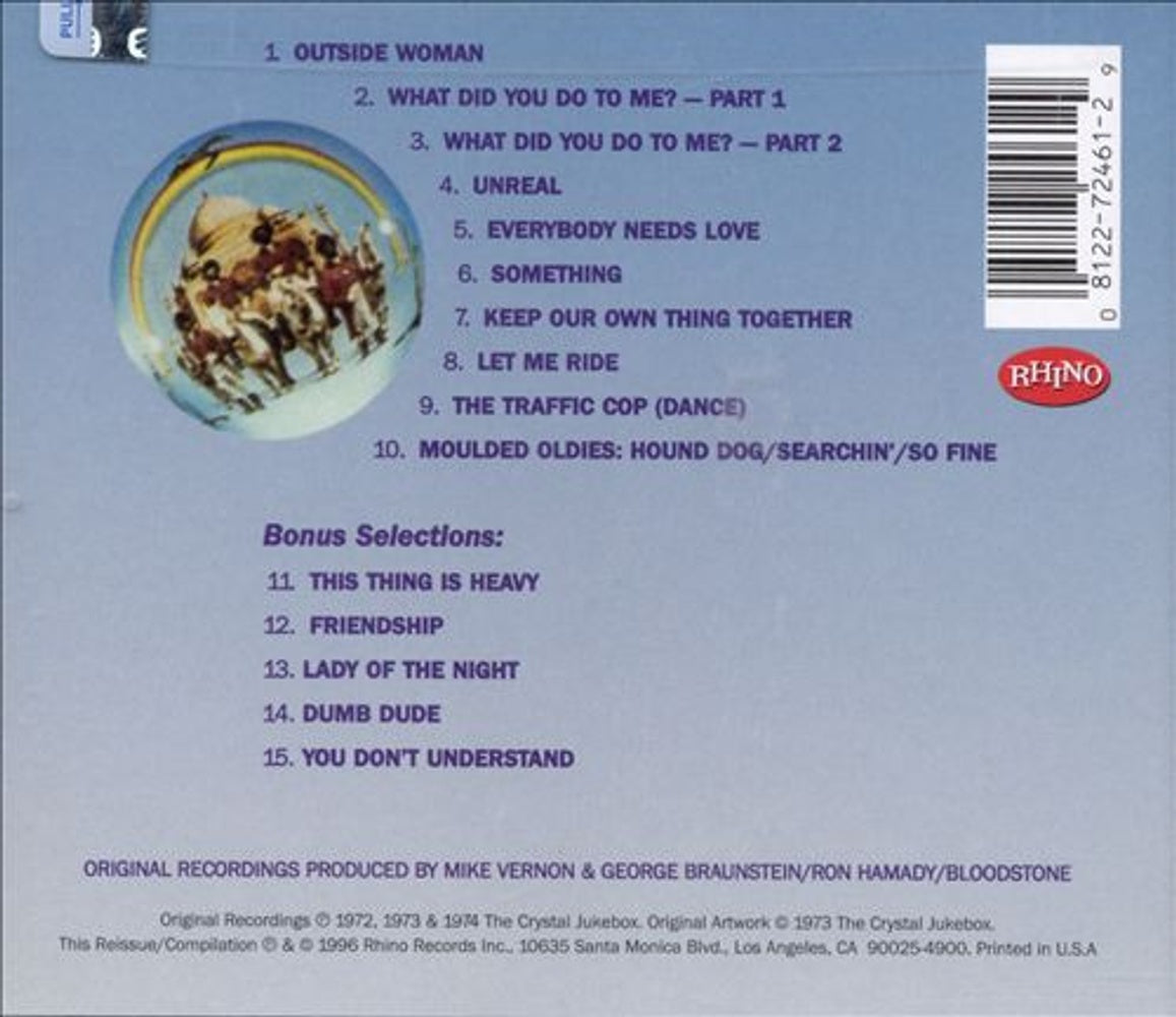 Back Cover: Bloodstone – Unreal CD | Relix