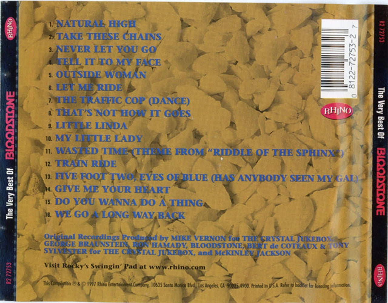 Back Cover: Bloodstone – Very Best of CD | Relix