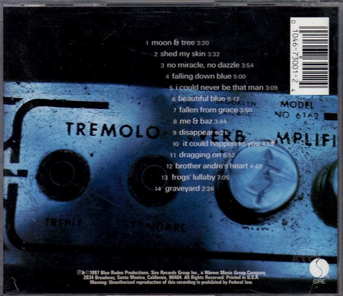 Back Cover: Blue Rodeo – Tremolo CD | Relix