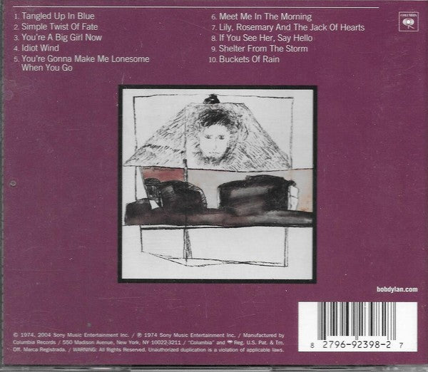 Back Cover: Bob Dylan – Blood on the Tracks CD | Relix