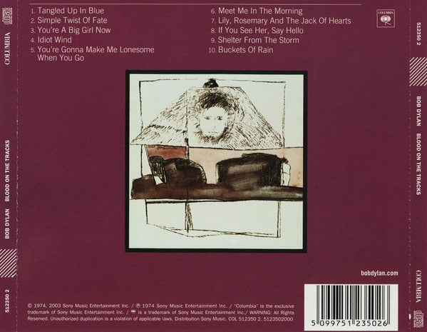 Back Cover: Bob Dylan – Blood On The Tracks Vinyl LP | Relix