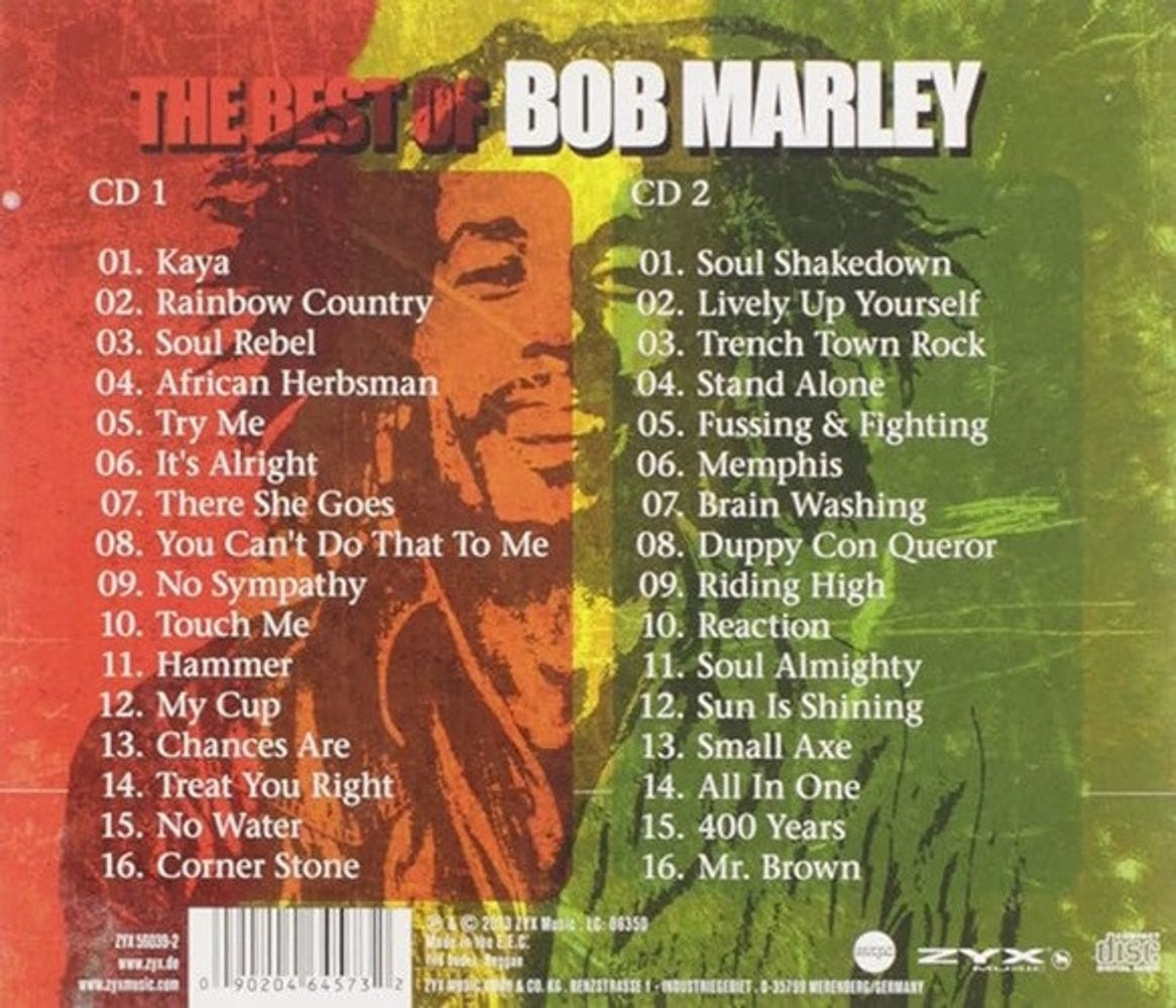 Back Cover: Bob Marley – Best of Bob Marley (CD) CD | Relix