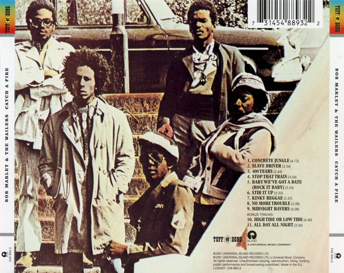 Back Cover: Bob Marley & The Wailers – Catch a Fire CD | Relix