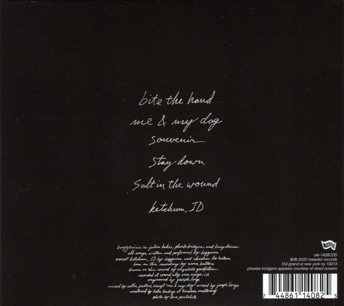 Back Cover: boygenius – Boygenius EP CD | Relix