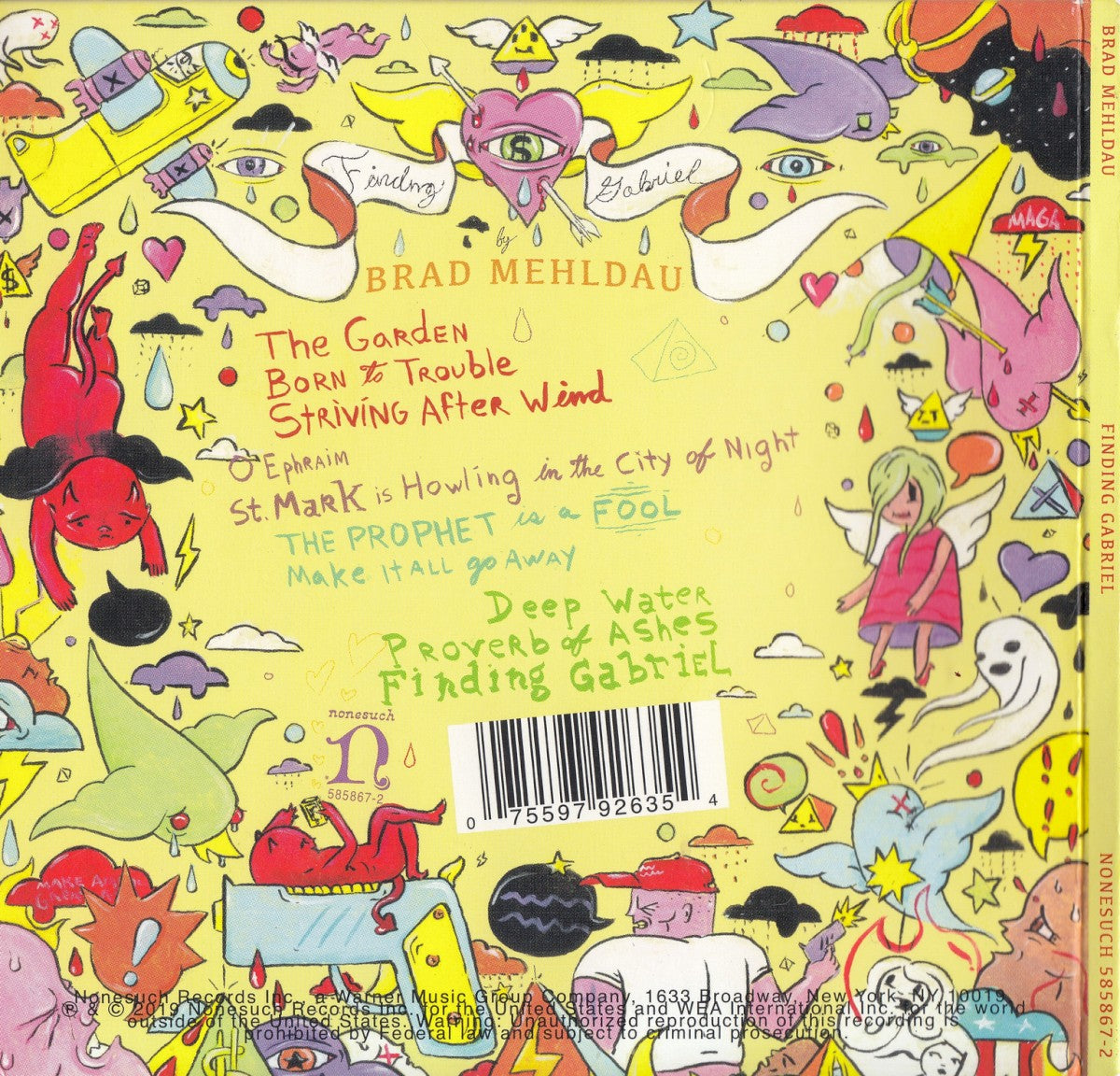 Back Cover: Brad Mehldau – Finding Gabriel Vinyl LP | Relix