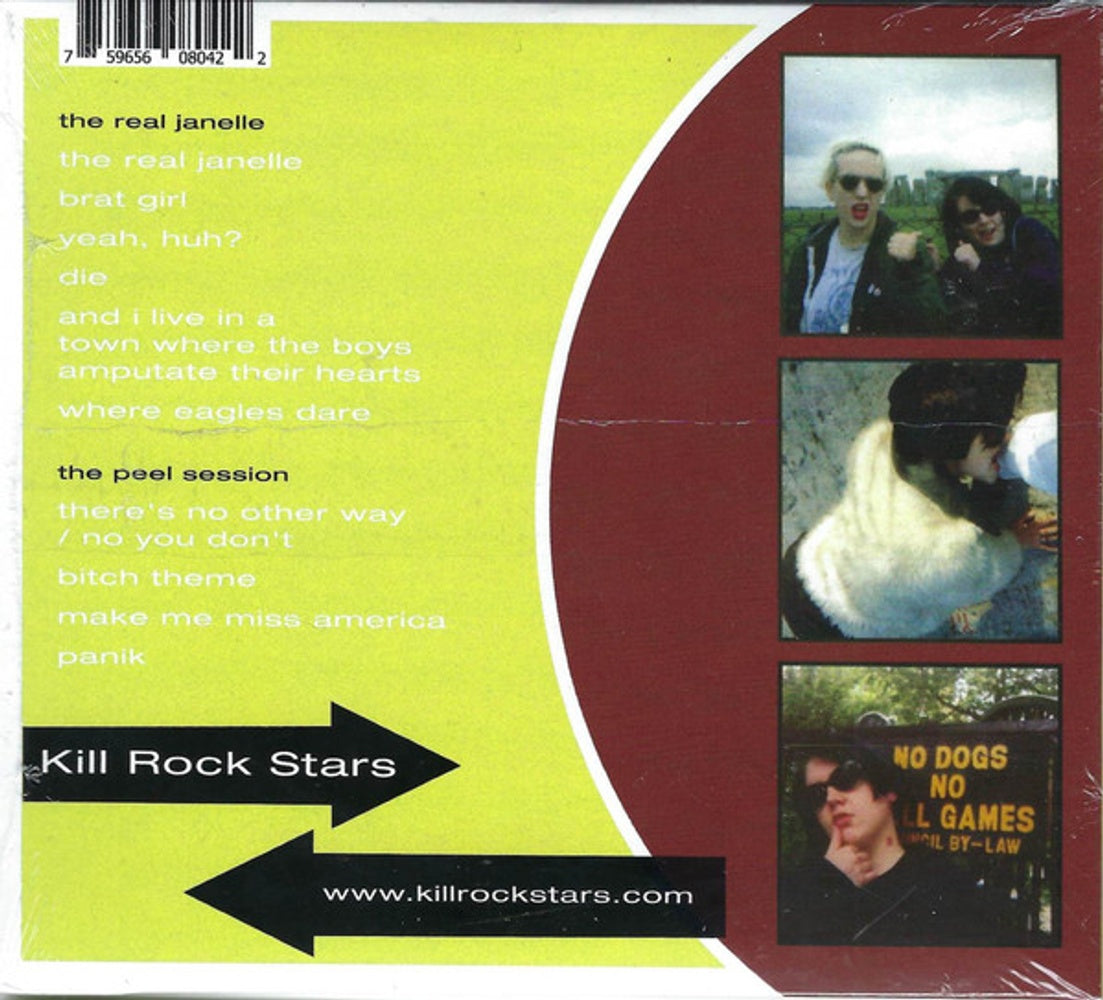 Back Cover: Bratmobile – Real Janelle & The Peel Session CD | Relix