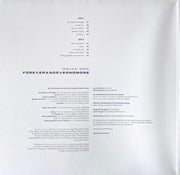 Back Cover: Brian Eno – FOREVERANDEVERNOMORE Vinyl LP | Relix