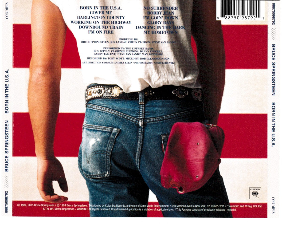 Back Cover: Bruce Springsteen – Born In The U.S.A. CD | Relix