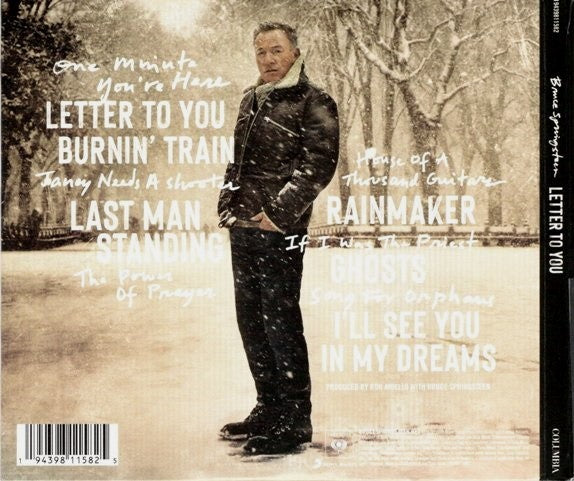Back Cover: Bruce Springsteen – Letter To You CD | Relix