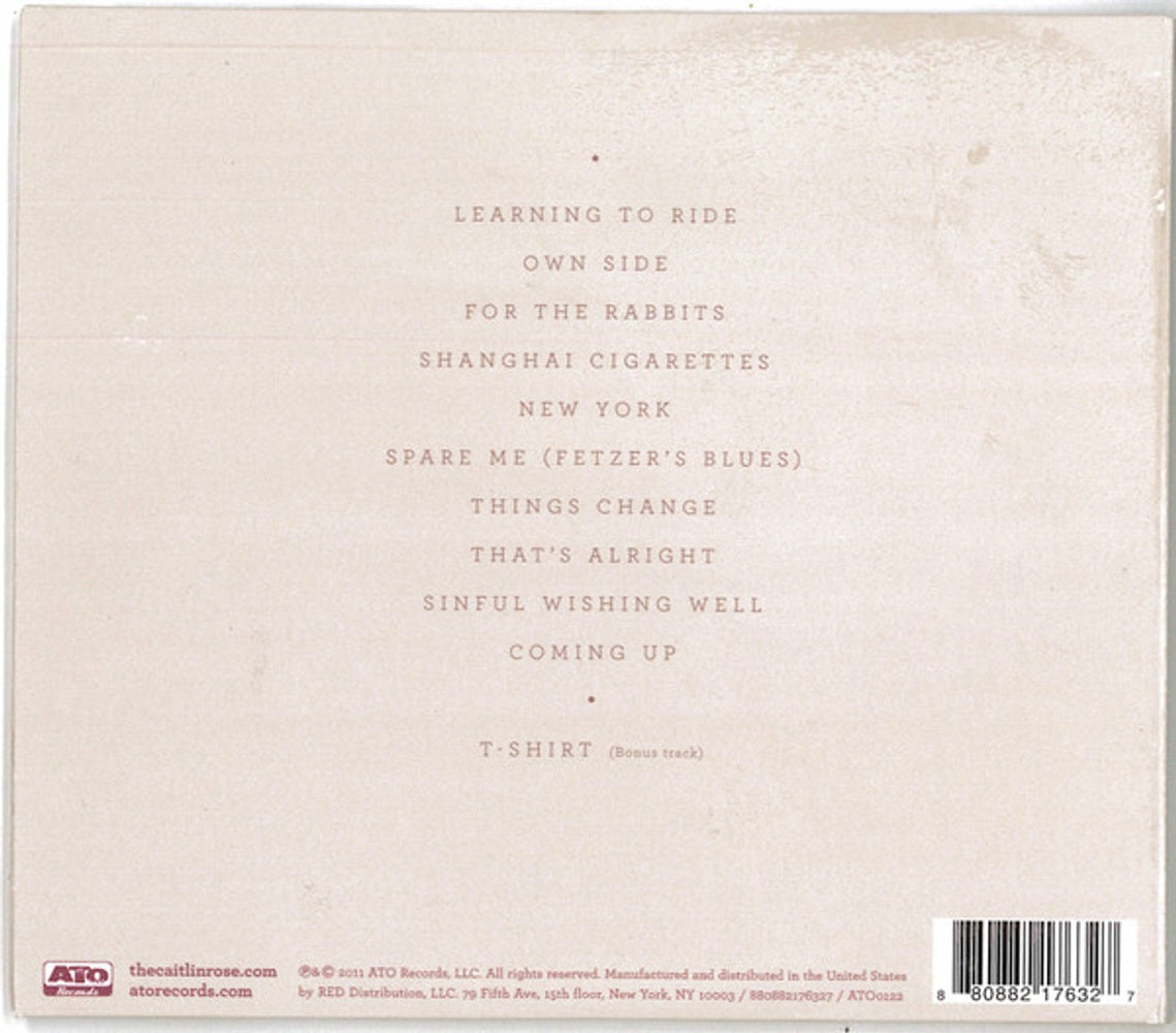 Back Cover: Caitlin Rose – Own Side Now CD | Relix