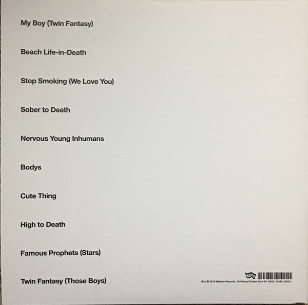 Back Cover: Car Seat Headrest – Twin Fantasy (2-LP Vinyl) Vinyl LP | Relix