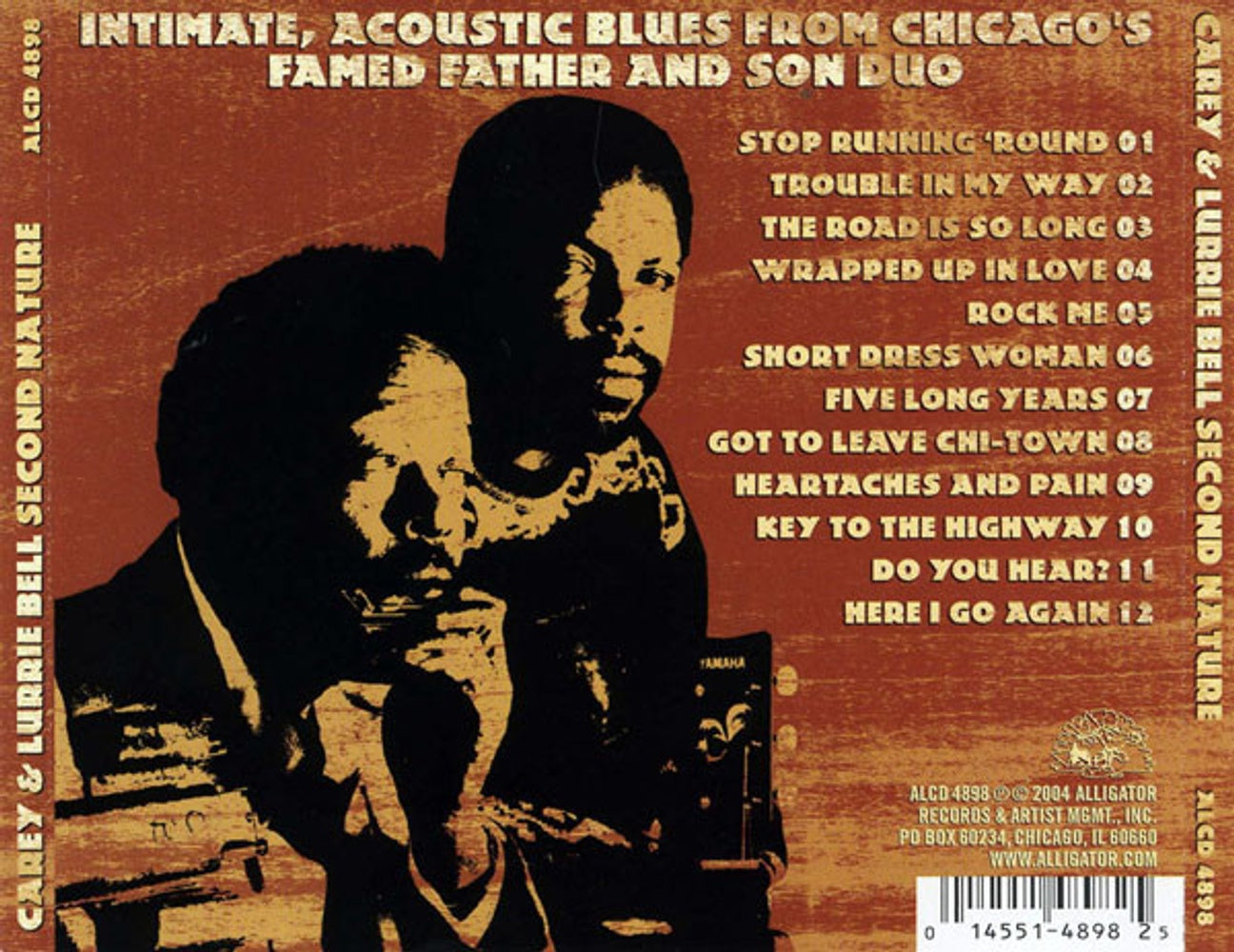 Back Cover: Carey Bell & Lurrie – Second Nature CD | Relix