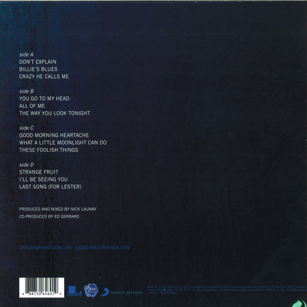 Back Cover: Cassandra Wilson – Coming Forth By Day Vinyl LP | Relix