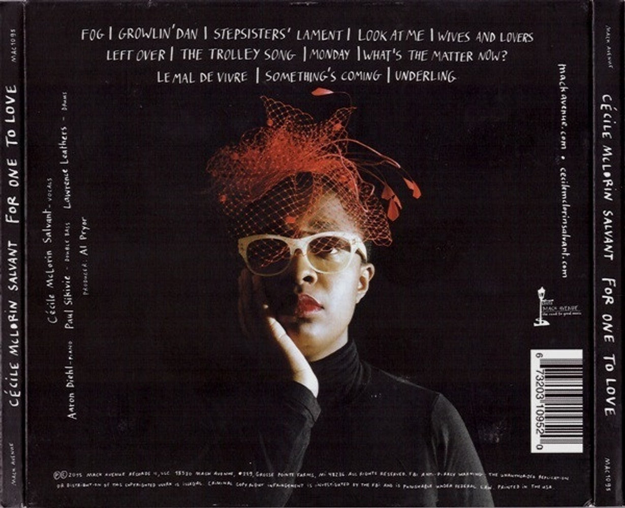Back Cover: Cecile McLorin Salvant – For One to Love CD | Relix