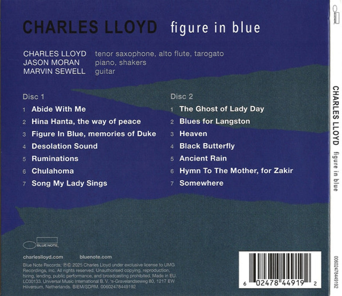 Back Cover: Charles Lloyd – Figure In Blue CD | Relix