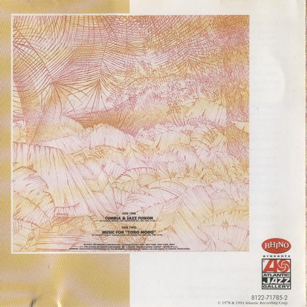 Back Cover: Charles Mingus – Cumbia & Jazz Fusion (Bonus Tracks CD) CD | Relix