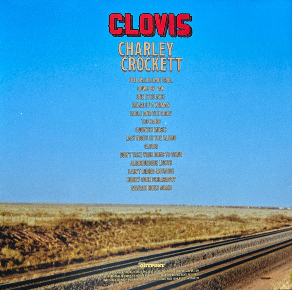 Back Cover: Charley Crockett – Clovis (Black LP Vinyl) Vinyl LP | Relix