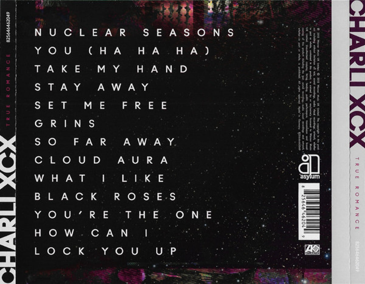 Back Cover: Charli xcx – True Romance (CD) CD | Relix