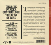 Back Cover: Charlie Parker – Ornithology: The Best Of Bird CD | Relix