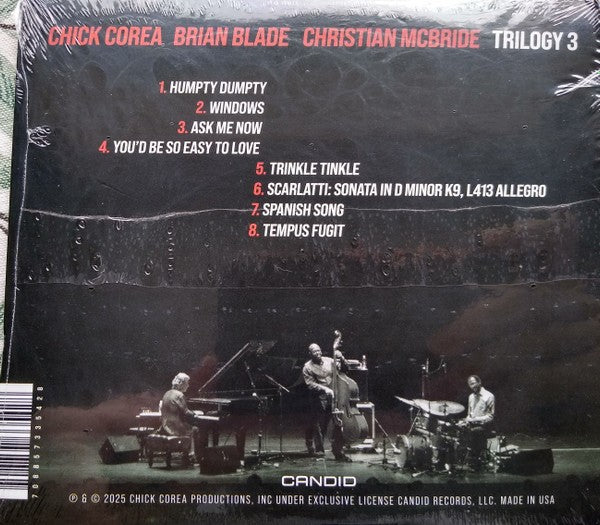 Back Cover: Chick Corea – Trilogy 3 CD | Relix