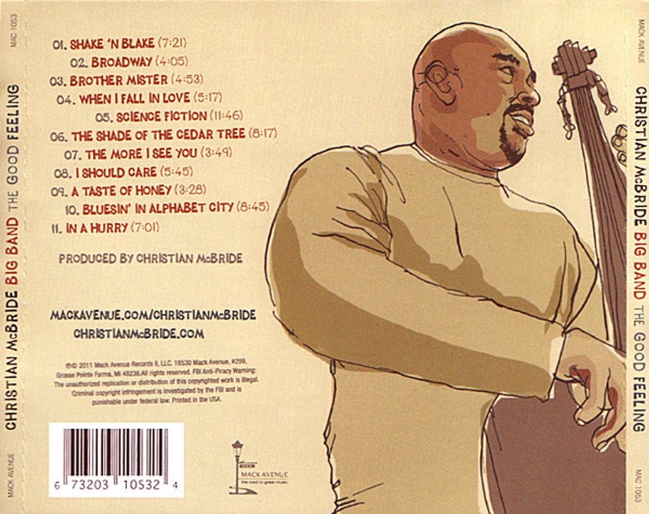 Back Cover: Christian McBride Big Band – The Good Feeling CD | Relix