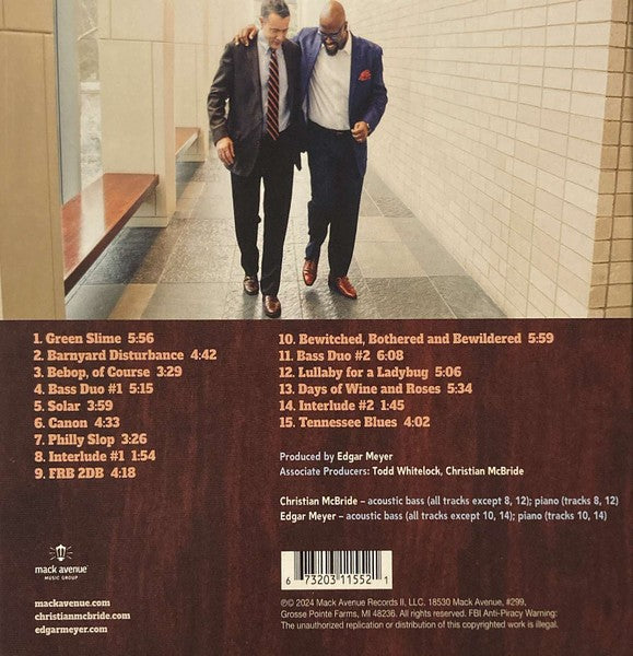 Back Cover: Christian Mcbride – But Whos Gonna Play The Melody? CD | Relix