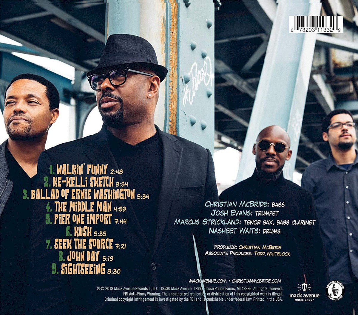 Back Cover: Christian Mcbride – Christian Mcbride's New Jawn CD | Relix