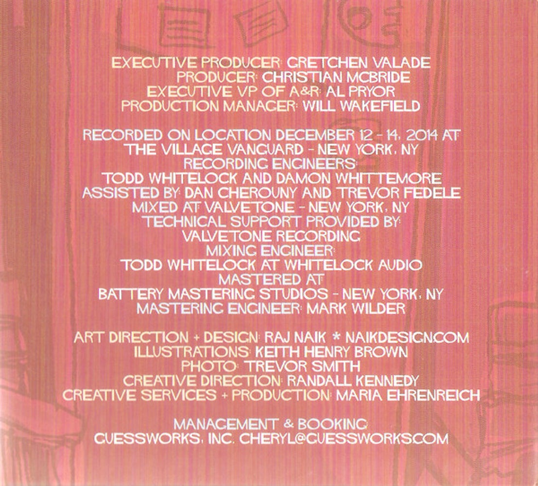 Back Cover: Christian Mcbride Trio – Live at the Village Vanguard CD | Relix
