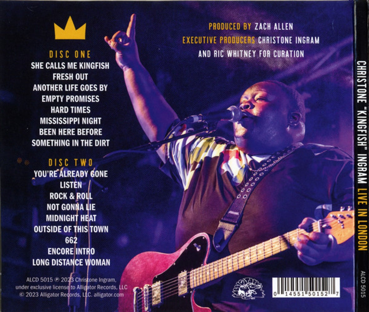 Back Cover: Christone "Kingfish" Ingram – Live In London CD | Relix