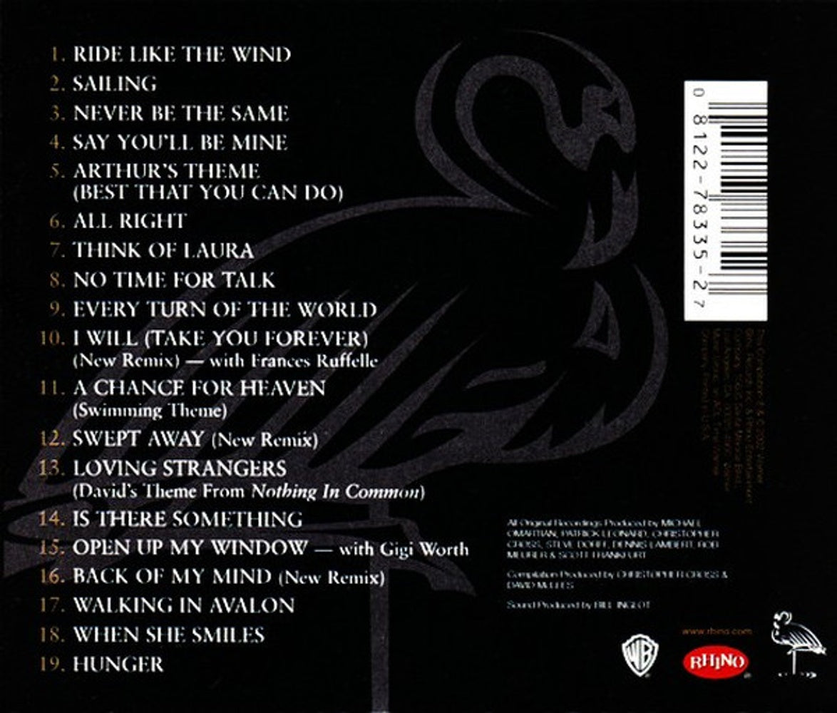 Back Cover: Christopher Cross – The Very Best Of Christopher Cross CD | Relix