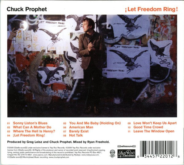 Back Cover: Chuck Prophet – Let Freedom Ring CD | Relix
