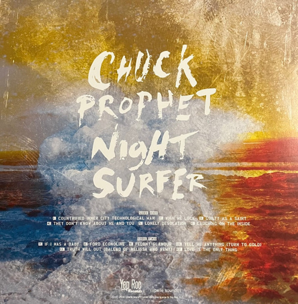 Back Cover: Chuck Prophet – Night Surfer (Colored, Aniv LP Vinyl) Vinyl LP | Relix